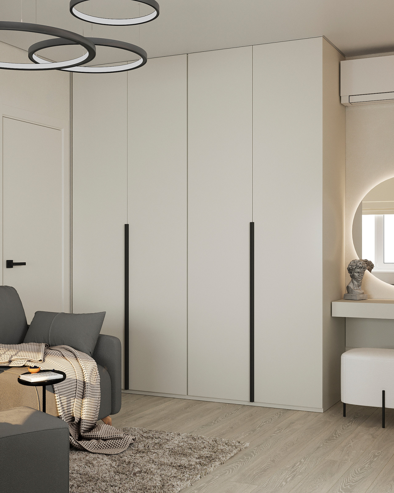 Дизайн двухкомнатной квартиры, 54 м2