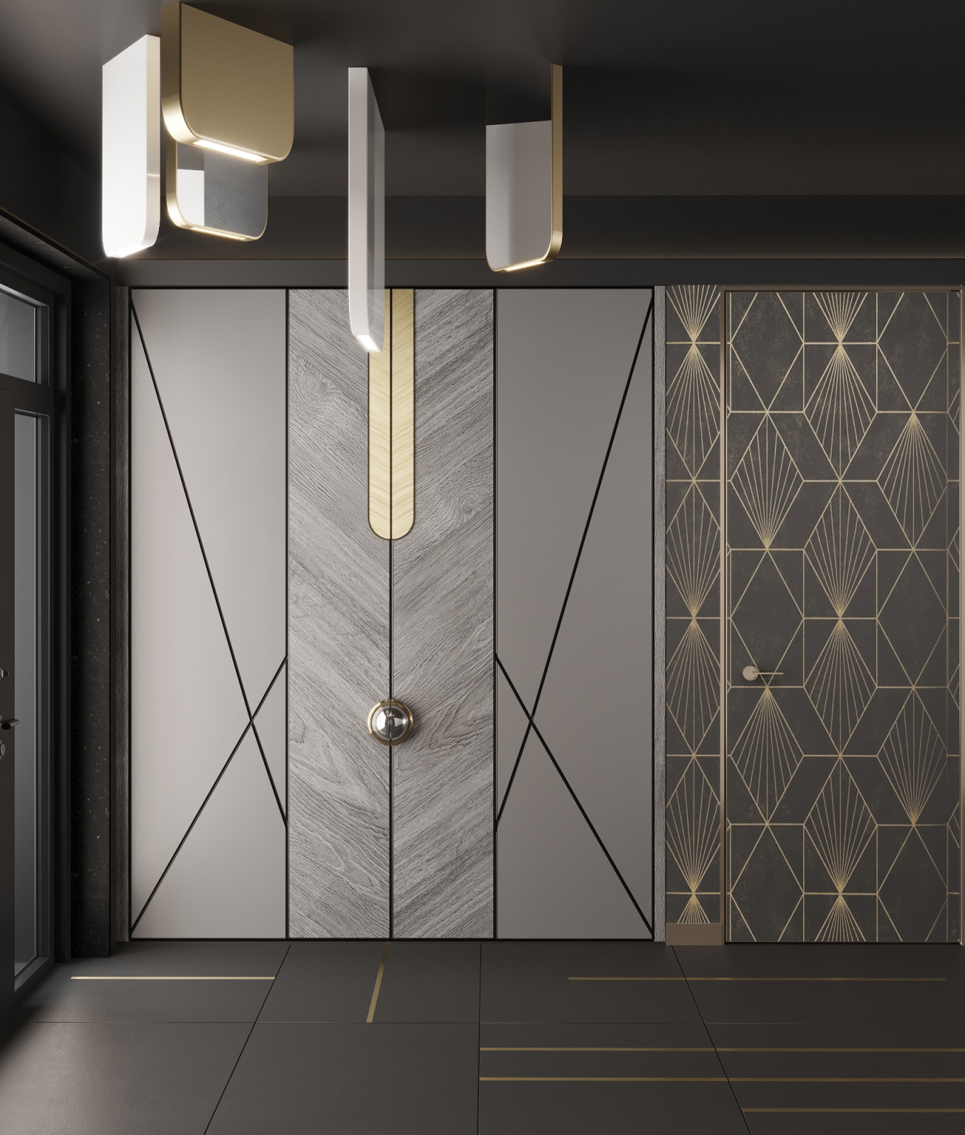 Пирит прихожая и холл