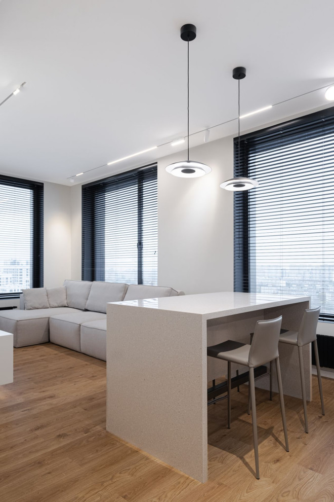 Серый минимализм | 58 кв.м.