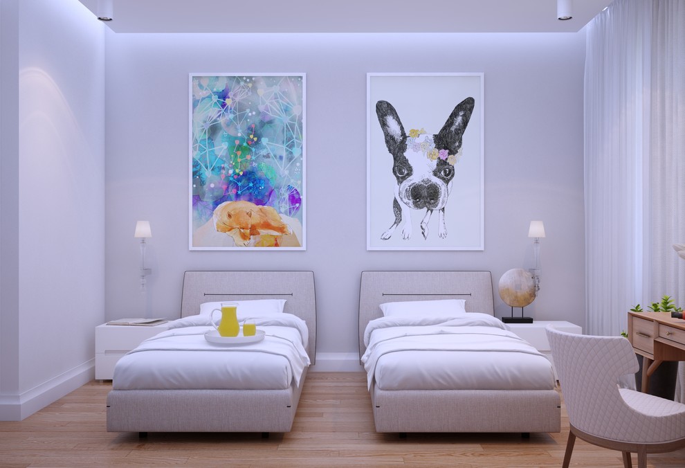 Интерьер двухэтажного загородного дома