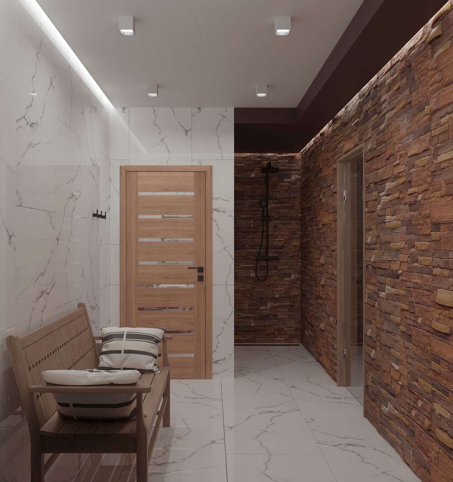 Дизайн проект банного комплекса 88м