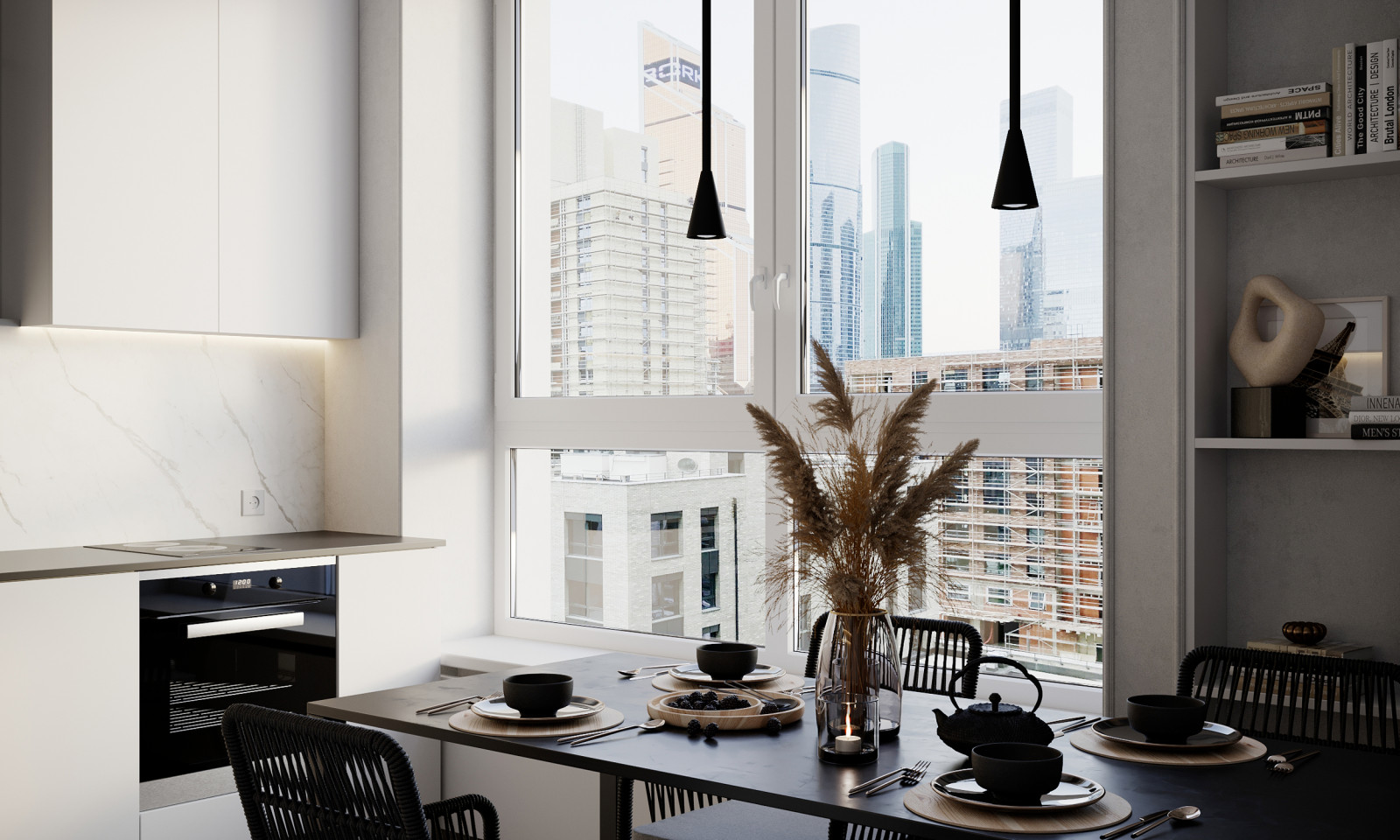 Дизайн интерьера квартиры в современном стиле в ЖК Сити Парк 1