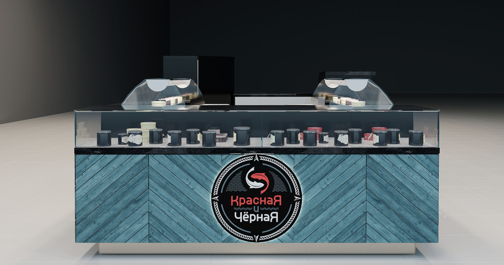 Проект торгового островка "caviar"