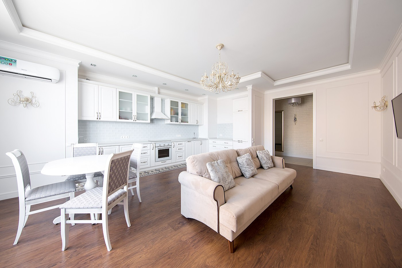 Изысканный интерьер в прохладной цветовой гамме