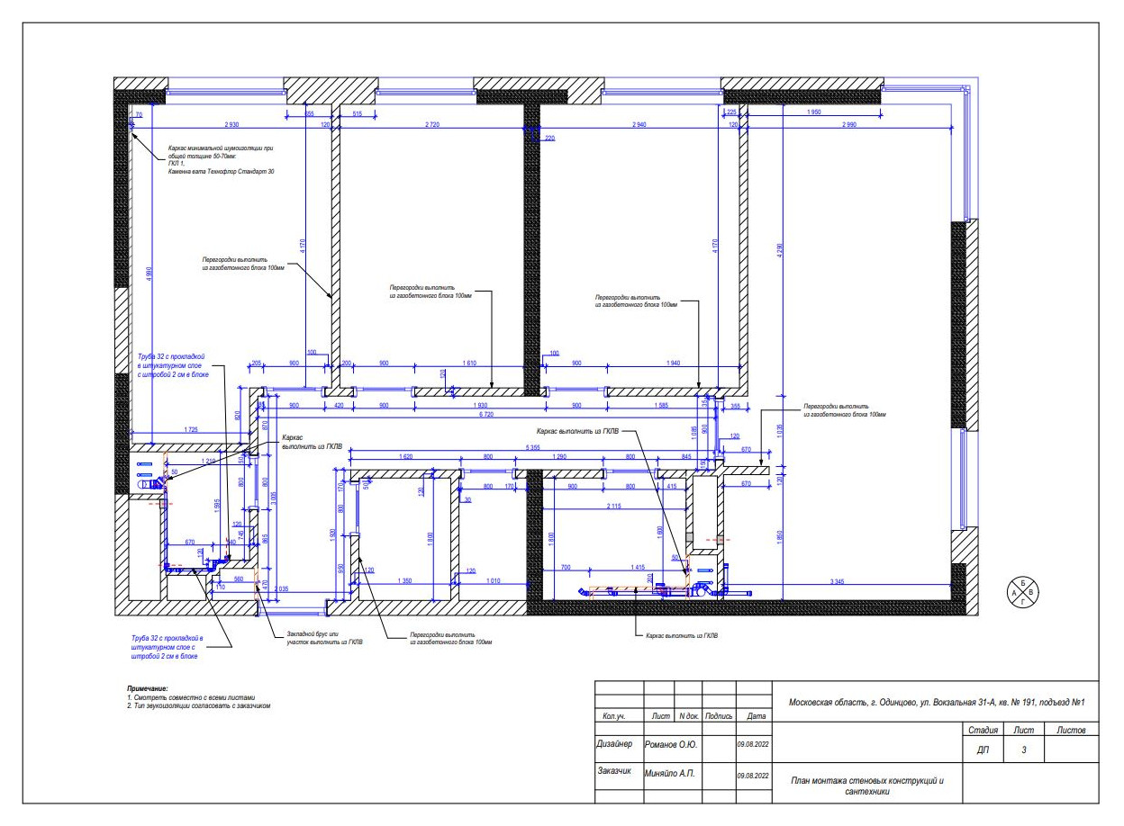 Неполный проект в ЖК Сердце Одинцово