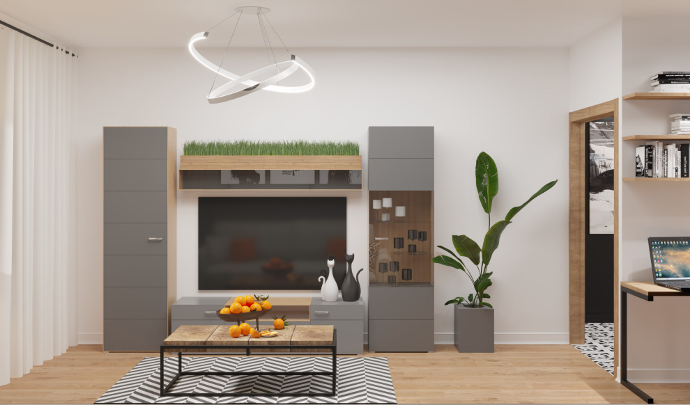 Яркая однокомнатная квартира