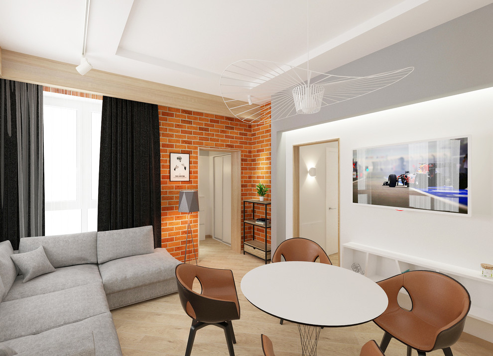 Обложка проекта: Проект двухуровневой квартиры для молодой семьи