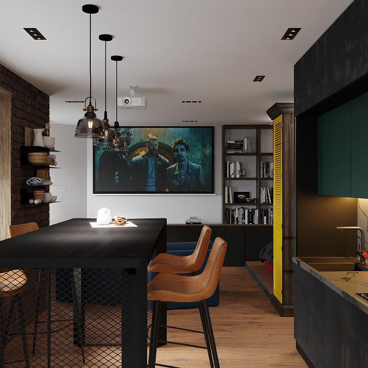 БРУТАЛЬНЫЙ ЛОФТ на 38 м2