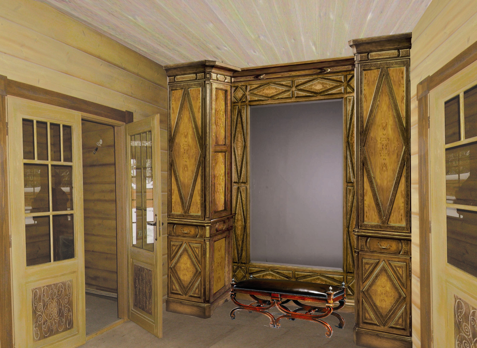 Частный деревянный дом. В соавторстве с Анастасией Гавриловой.