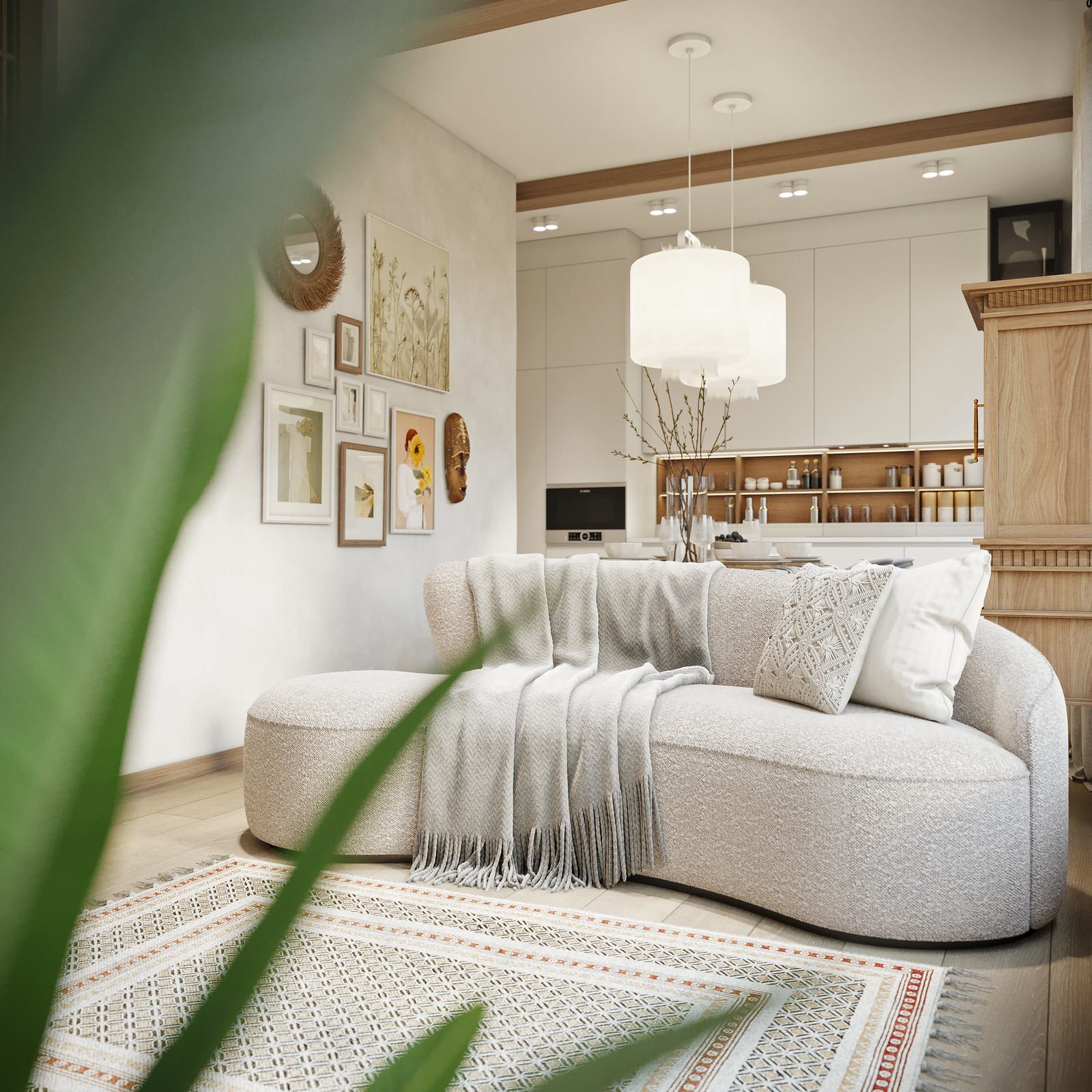 Дизайн-проект квартиры в центре 50.1 кв.м