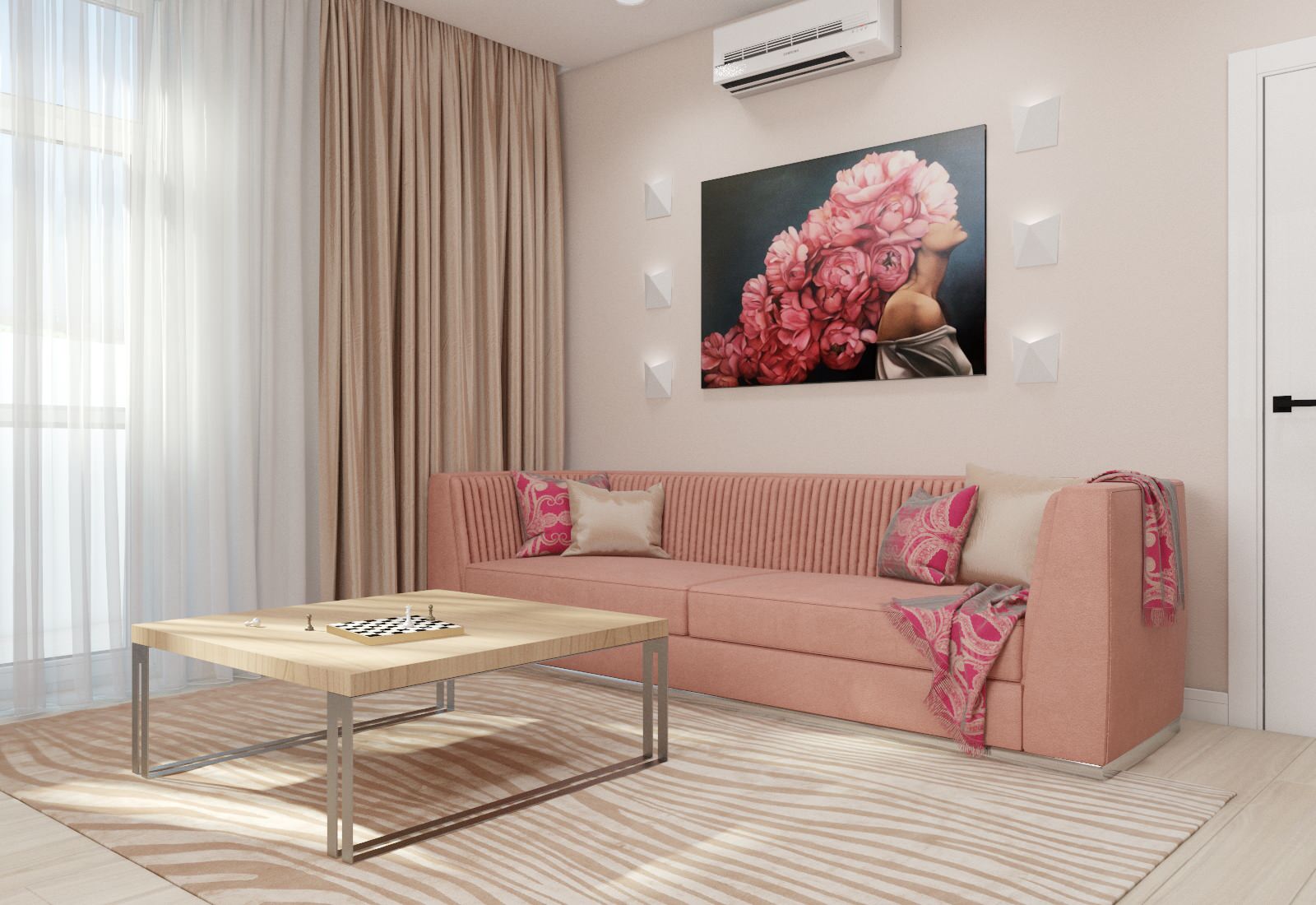 Двухкомнатная квартира в современном стиле