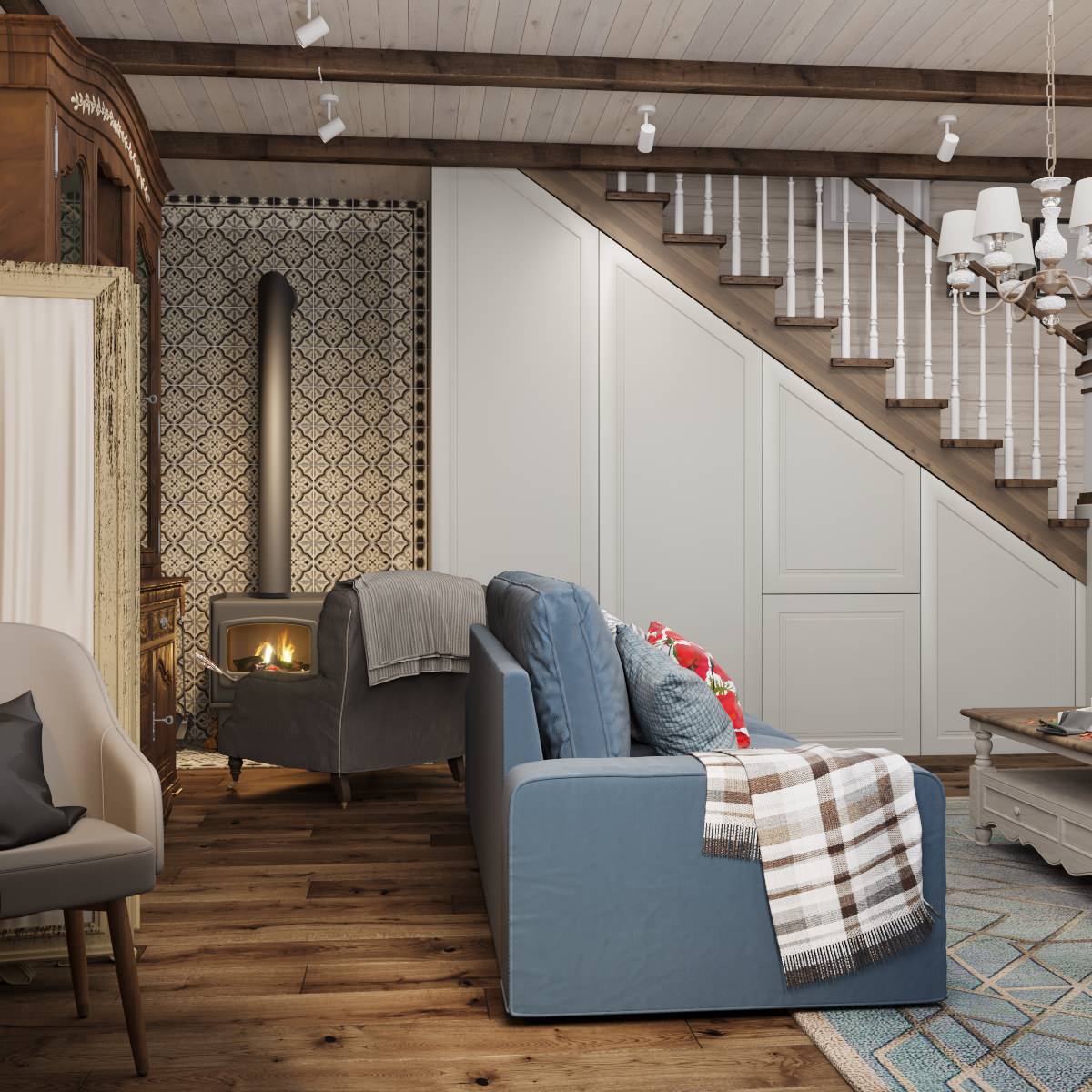 Обложка проекта: Бревенчатый дом в с.Мастиновка