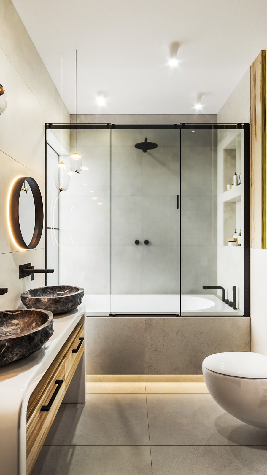 Дизайн-проект квартиры 100кв.м. для семьи из 4х человек в Северном парке