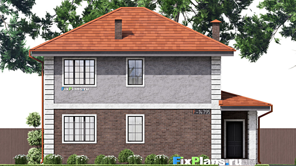 Проект двухэтажного дома 12х9 м S124м2 F-14795
