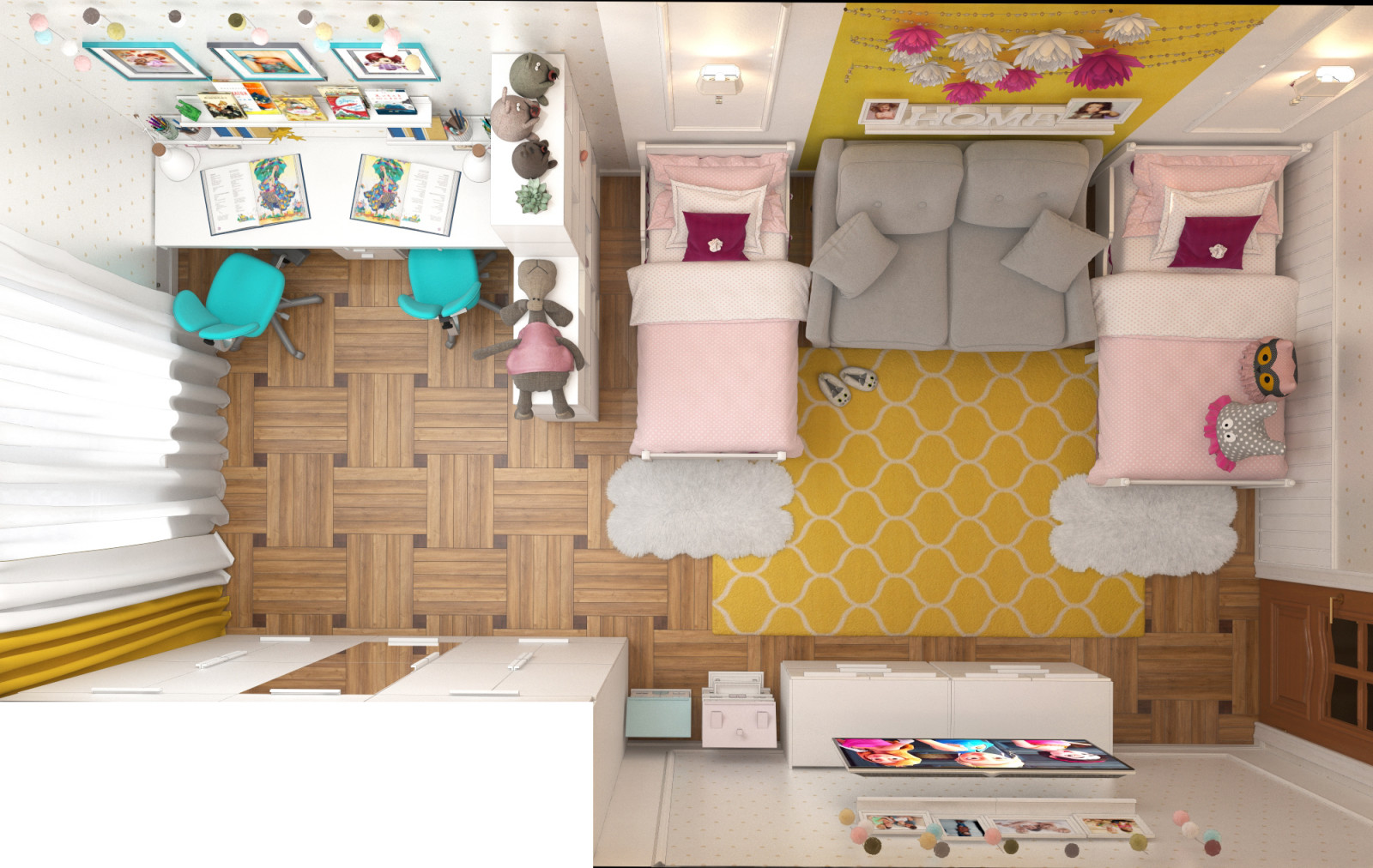 Детская для двух девочек