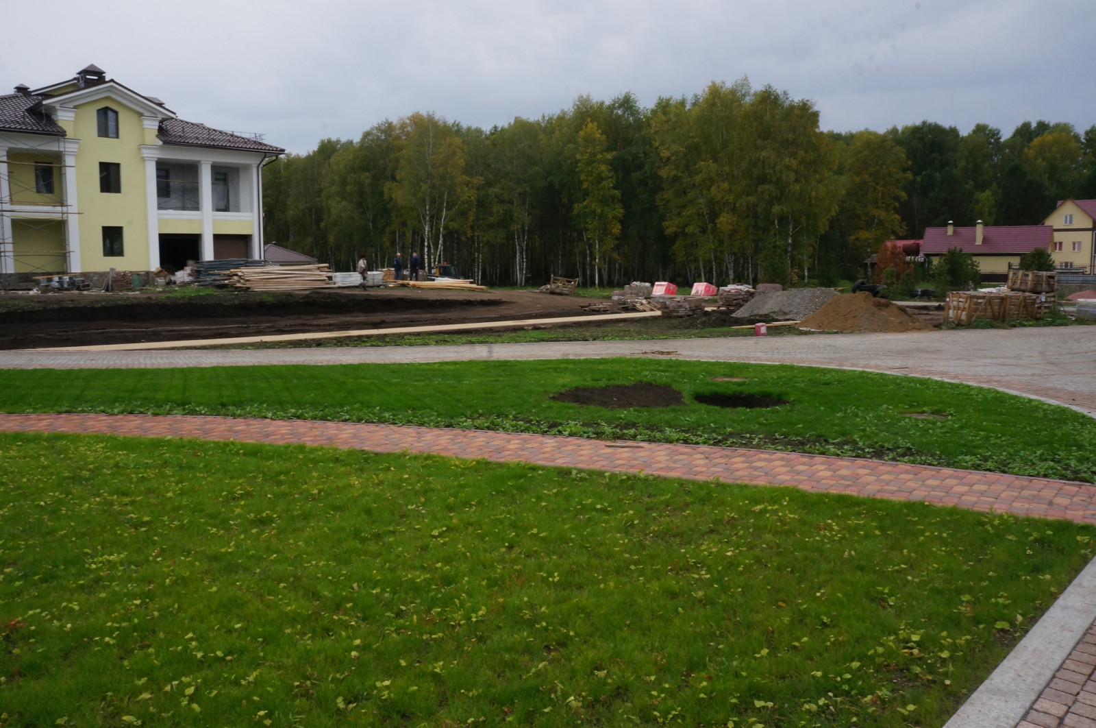 Ландшафтные работы  на частном объекте Георгиевская