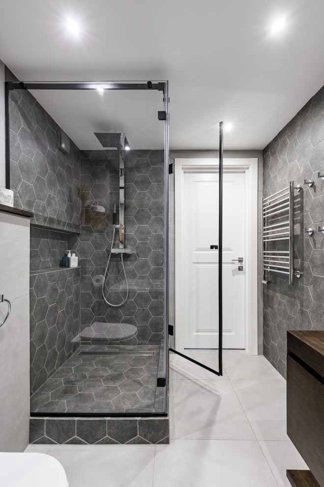 Мансардная двухуровневая квартира в скандинавском стиле