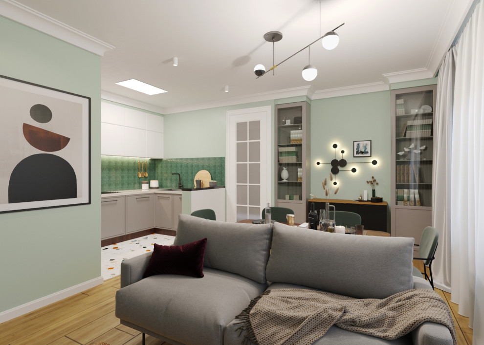 Кухня-гостиная. Общий план