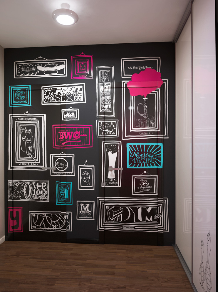 коридор в стиле фьюжн, поп-арт