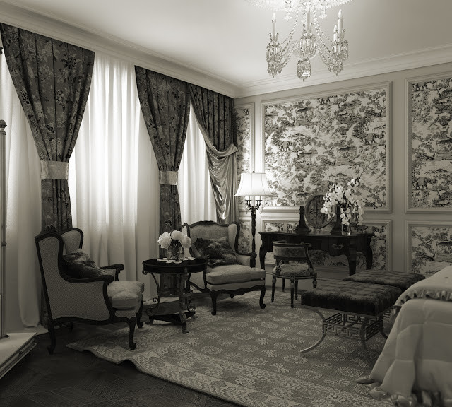 Interior design of Lux apartments of the Bariatinsky Palace
