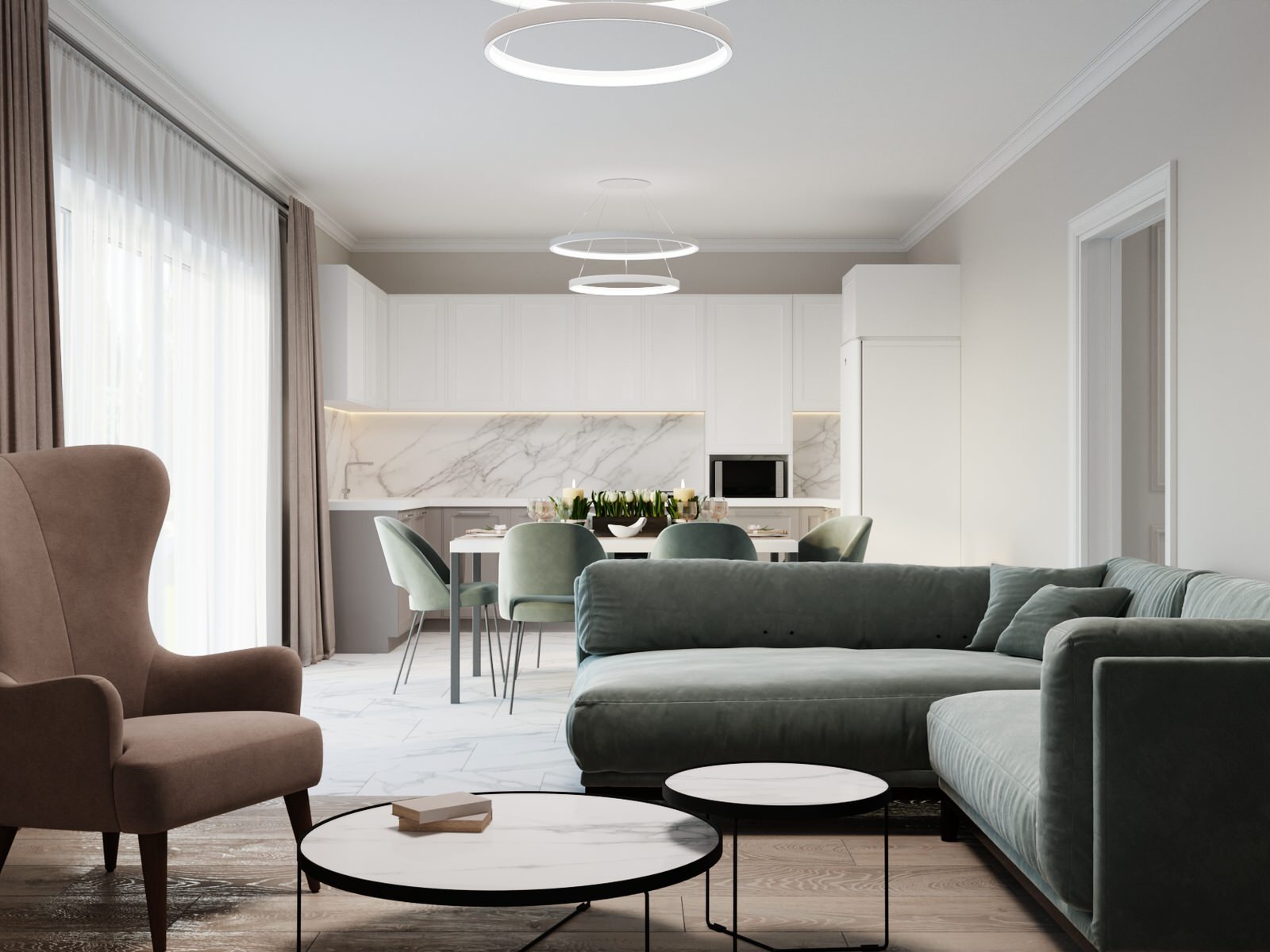 Загородный дом в стиле Неоклассика