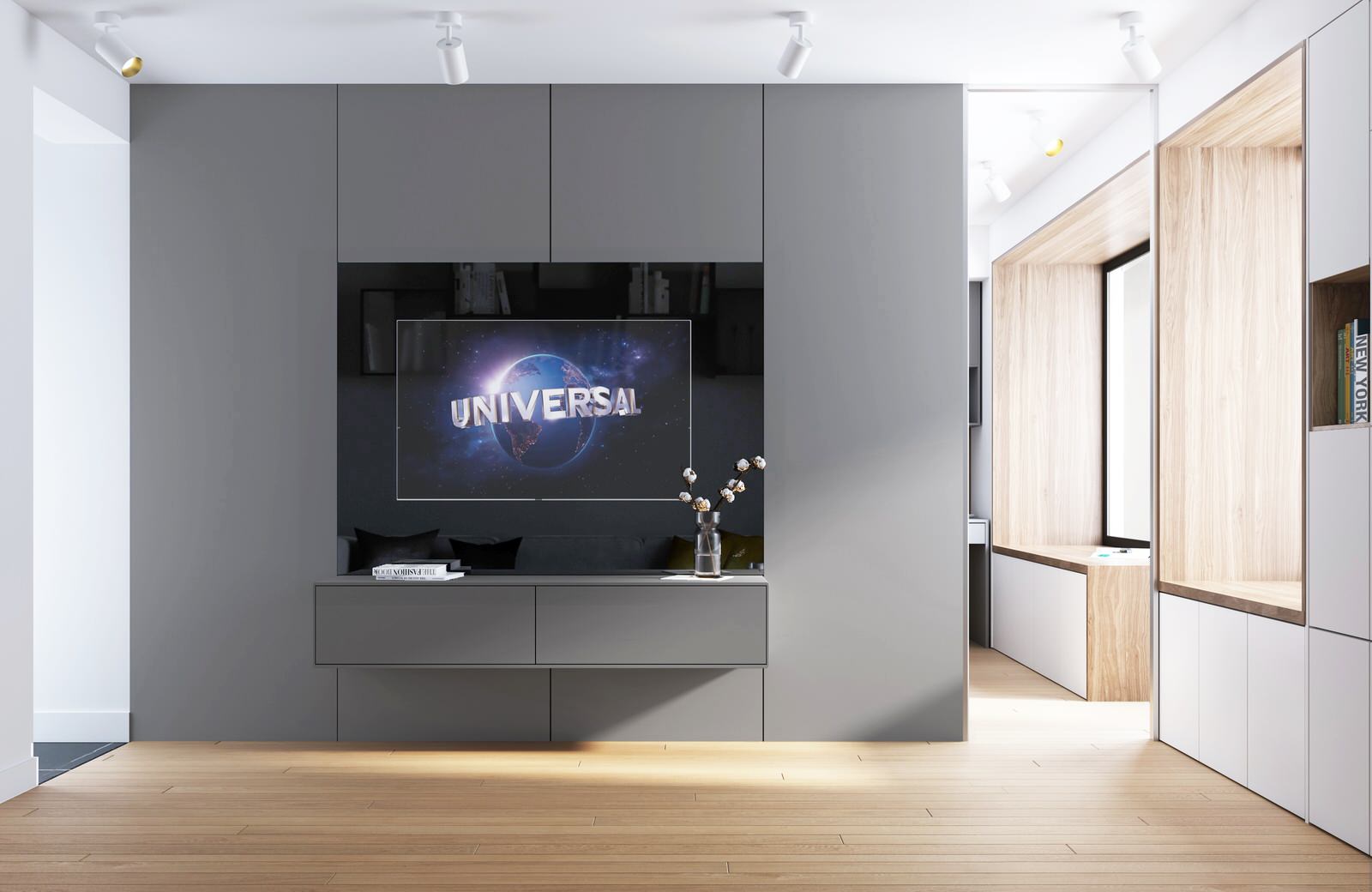 Дизайн-проект четырехкомнатной квартиры с перепланировкой