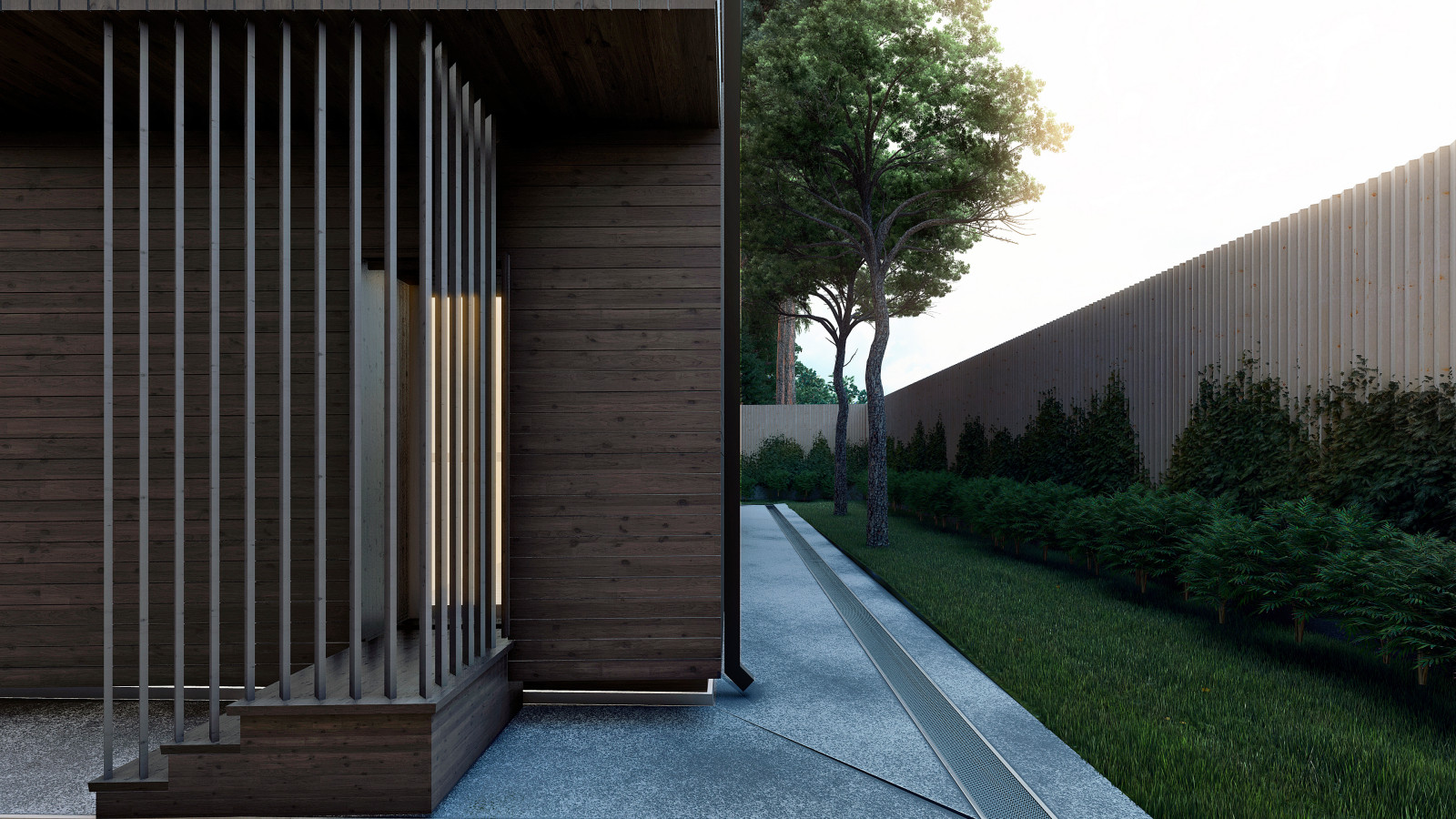 Штутгарт: фахверк с плоской кровлей