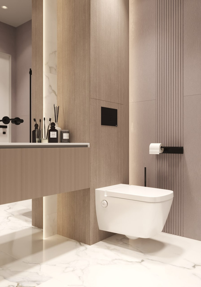 Санузел в терхкомнатной квартире в Москве, м. Войковская