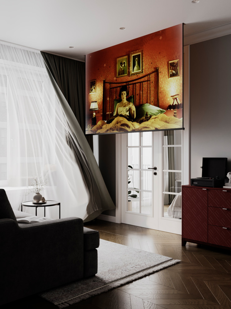 Современный mid-century в ЖК Западный Порт