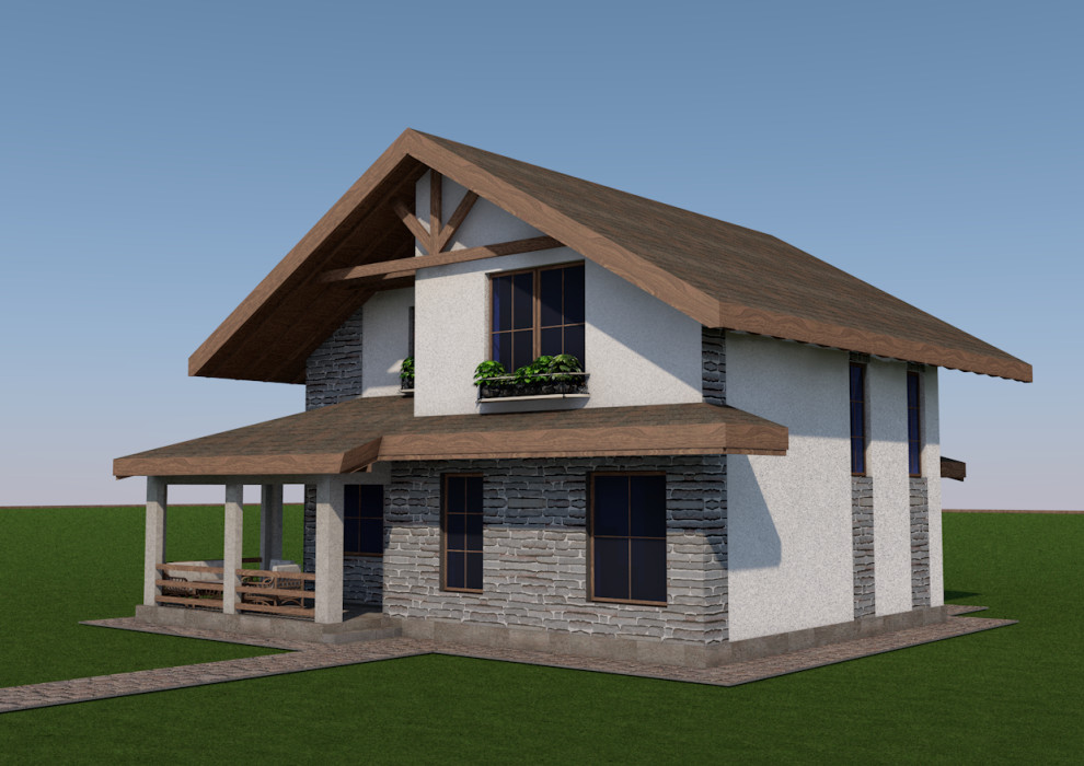 Домик для постоянного проживания в "Дачном стиле"