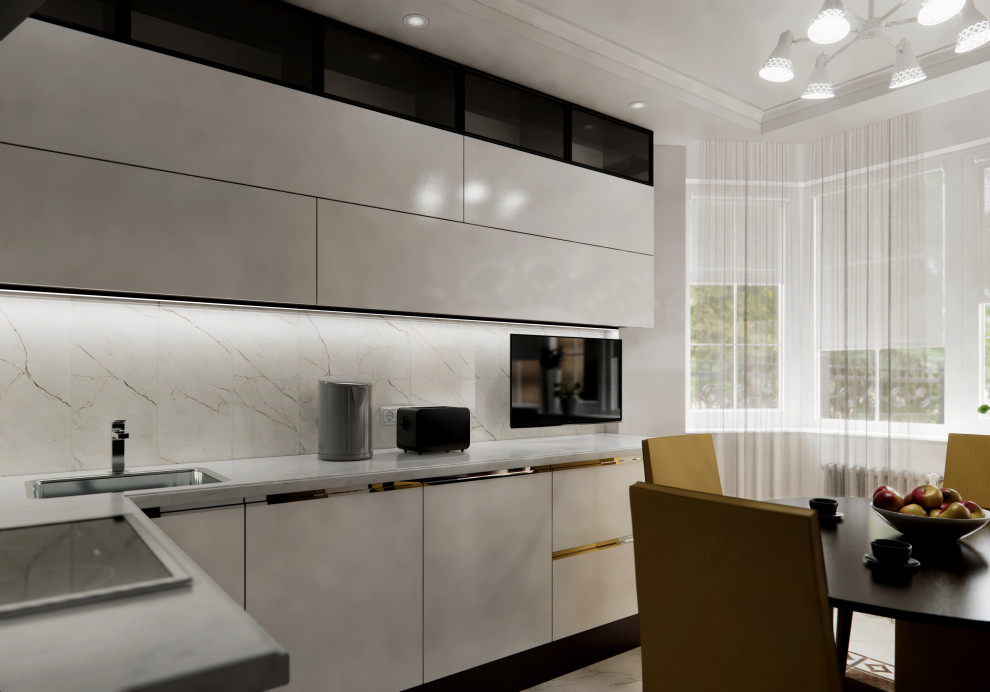 Квартира в стиле Ар-деко с элементами неоклассики в Москве