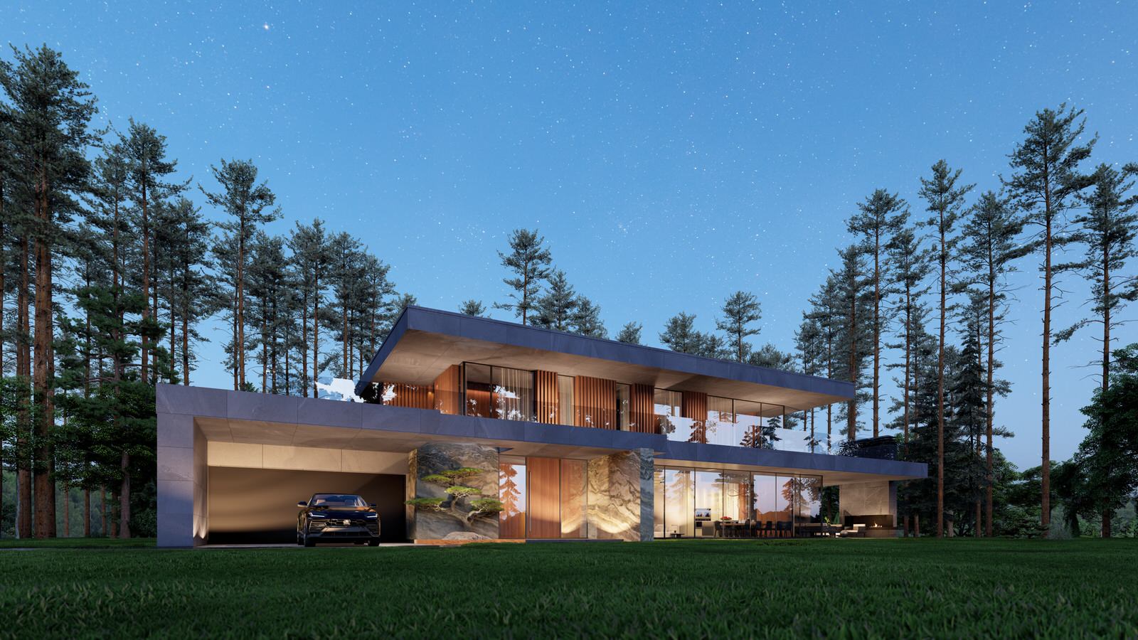 Обложка проекта: Современный дом с плоской крышей