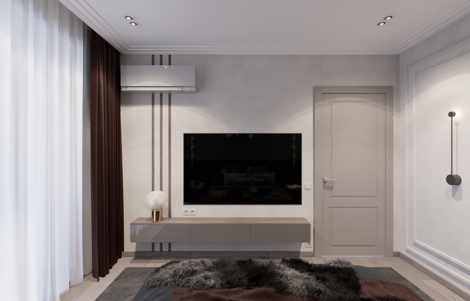 Дизайн интерьера квартиры. 168 кв.м. Soft contrasts.