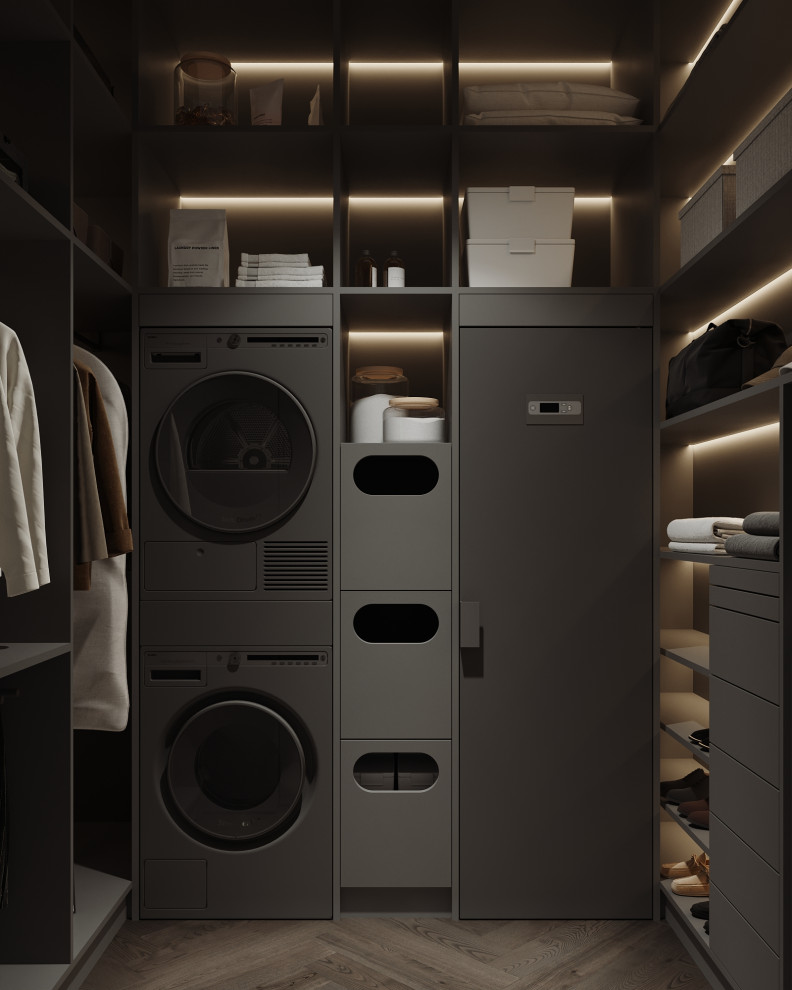 Обложка проекта: Темный интерьер квартиры 75 м² в ЖК "Costura Town"