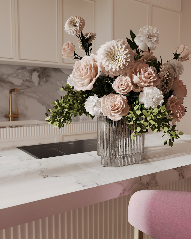 Проект Кухни-гостиной, 31 кв.м  ЖК "Настоящее", Москва