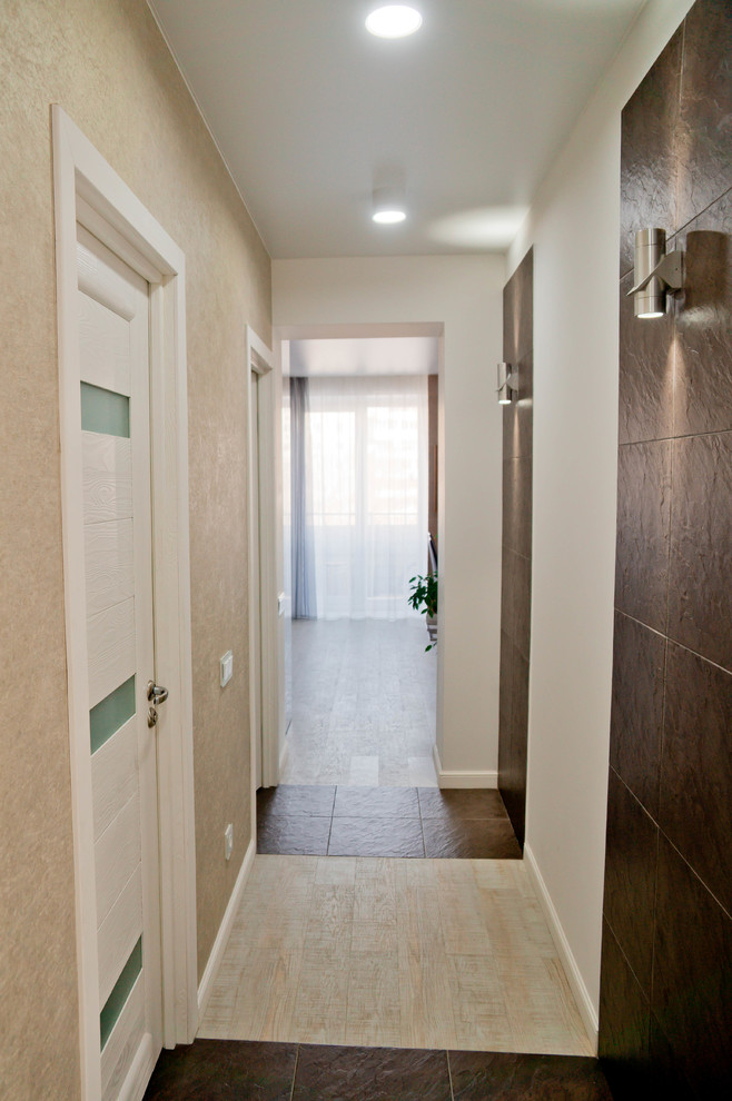 Квартира в современном стиле с элементами этно для молодой семьи