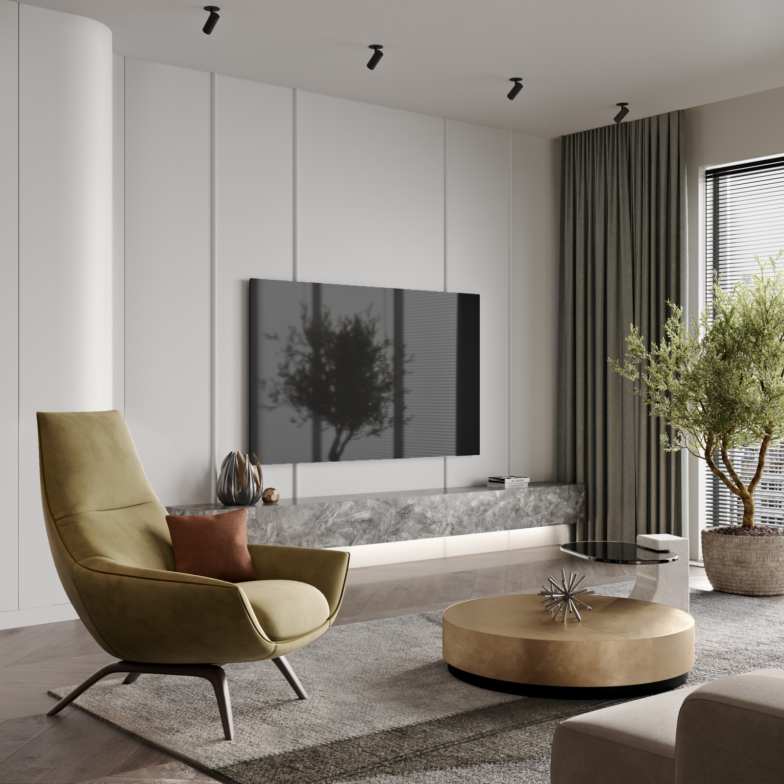 Дизайн - проект апартаментов в современном стиле