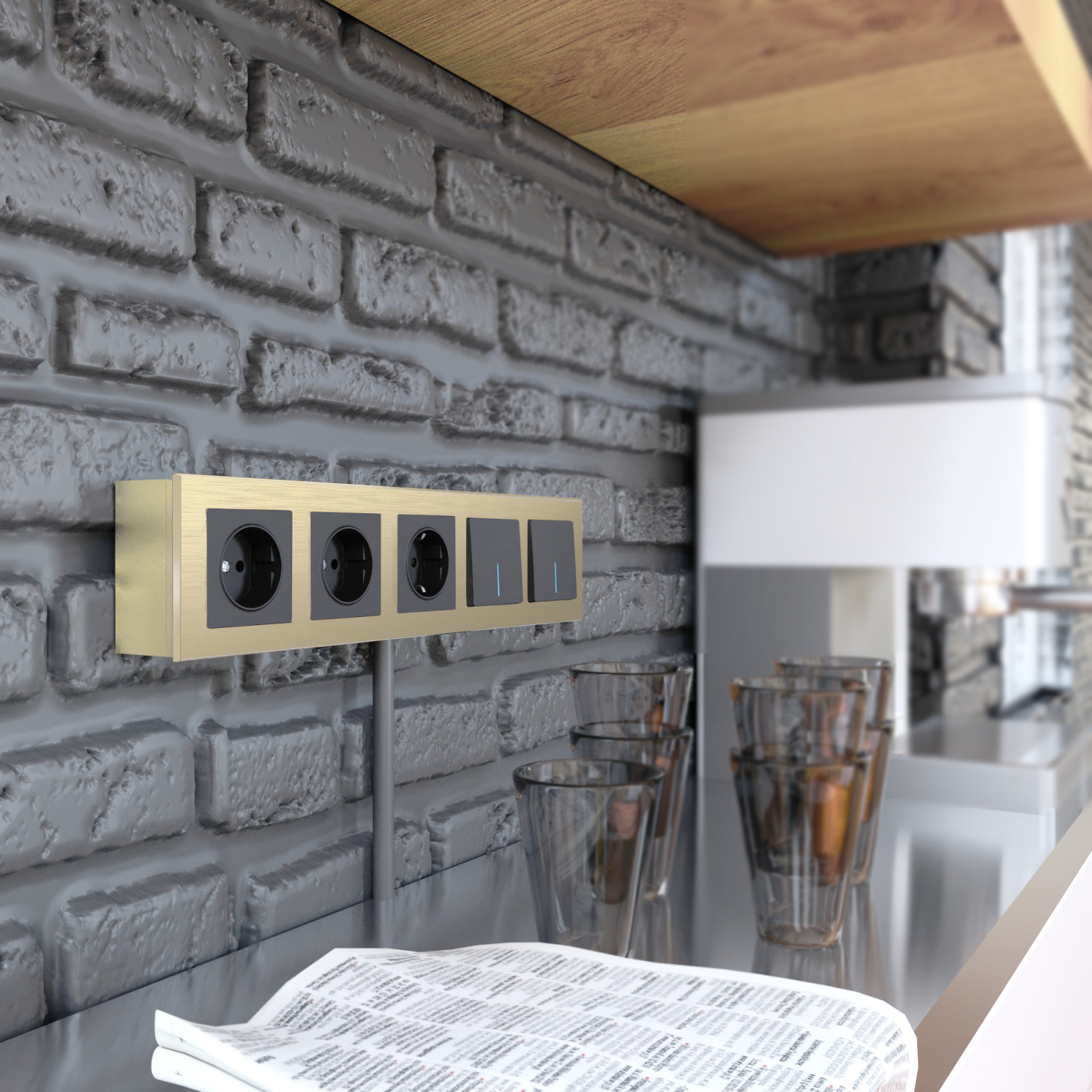 Коробка для накладного монтажа (Шампань)