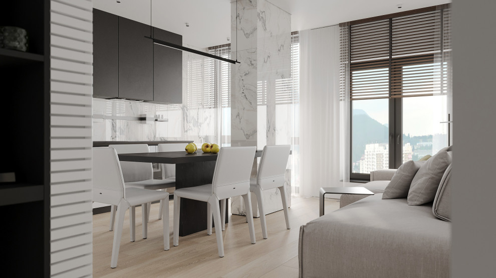 Обложка проекта: Светлая квартира в Сочи