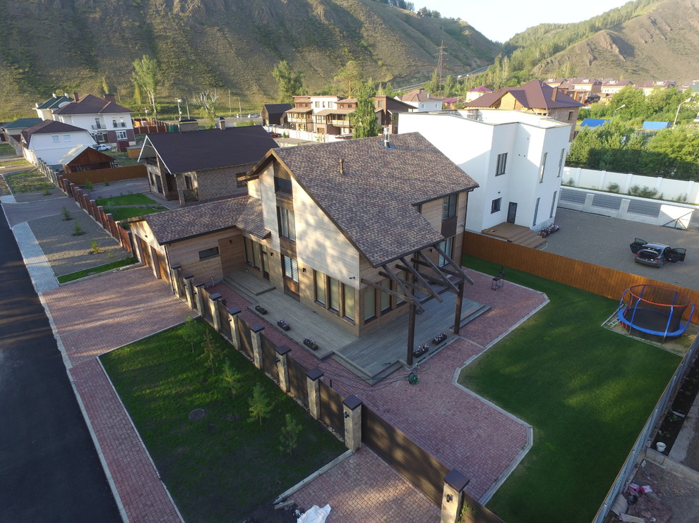 Современный деревянный дом 400 м2