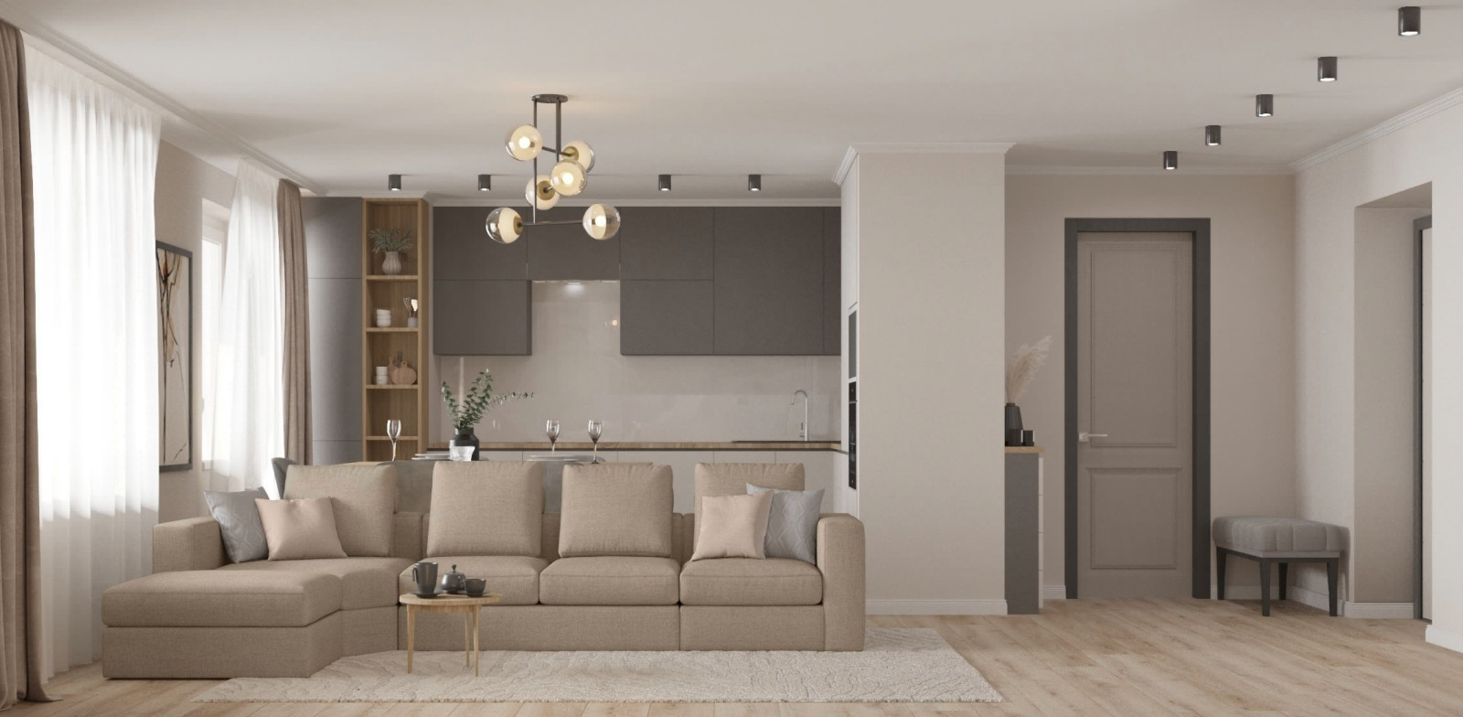 Обложка проекта: Трехкомнатная квартира г. Смоленск, ул. Матросова