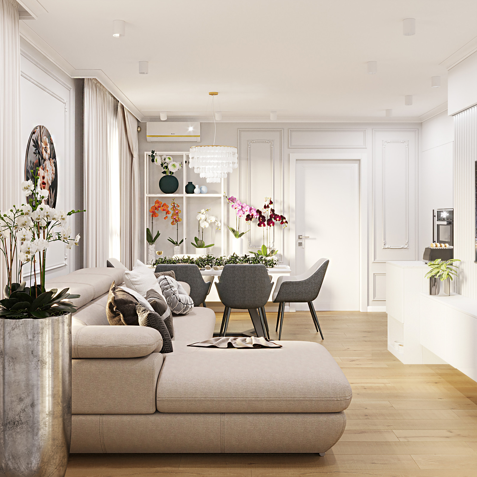 Дизайн-проект квартиры ЖК Поколения. S=78,3 м2