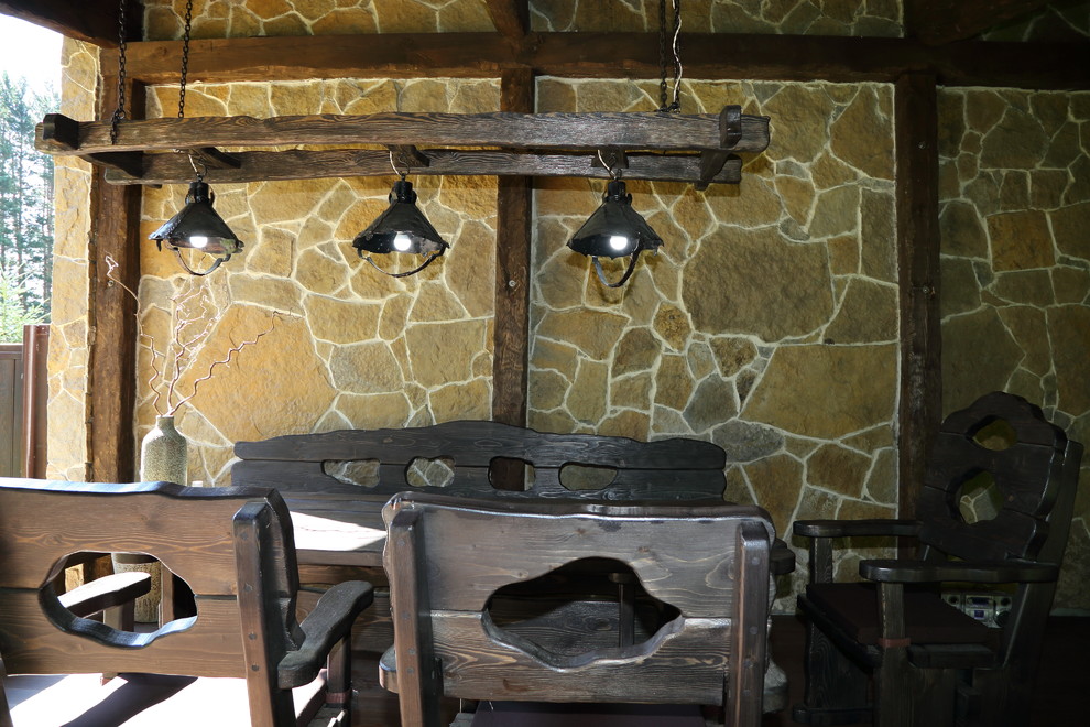 Загородный живописный сад.