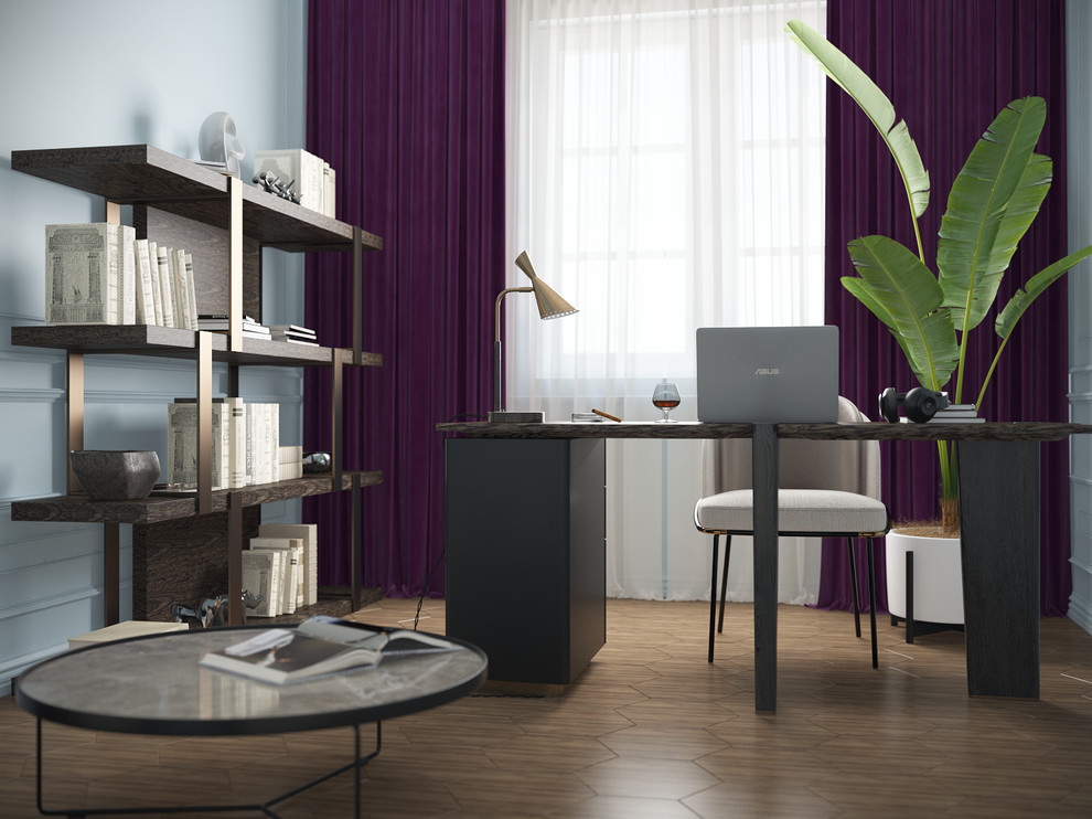 ЖК «Донской Олимп». Дизайн кабинета в парижском стиле