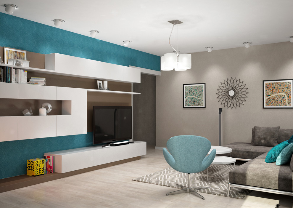 Яркая квартира для молодой пары