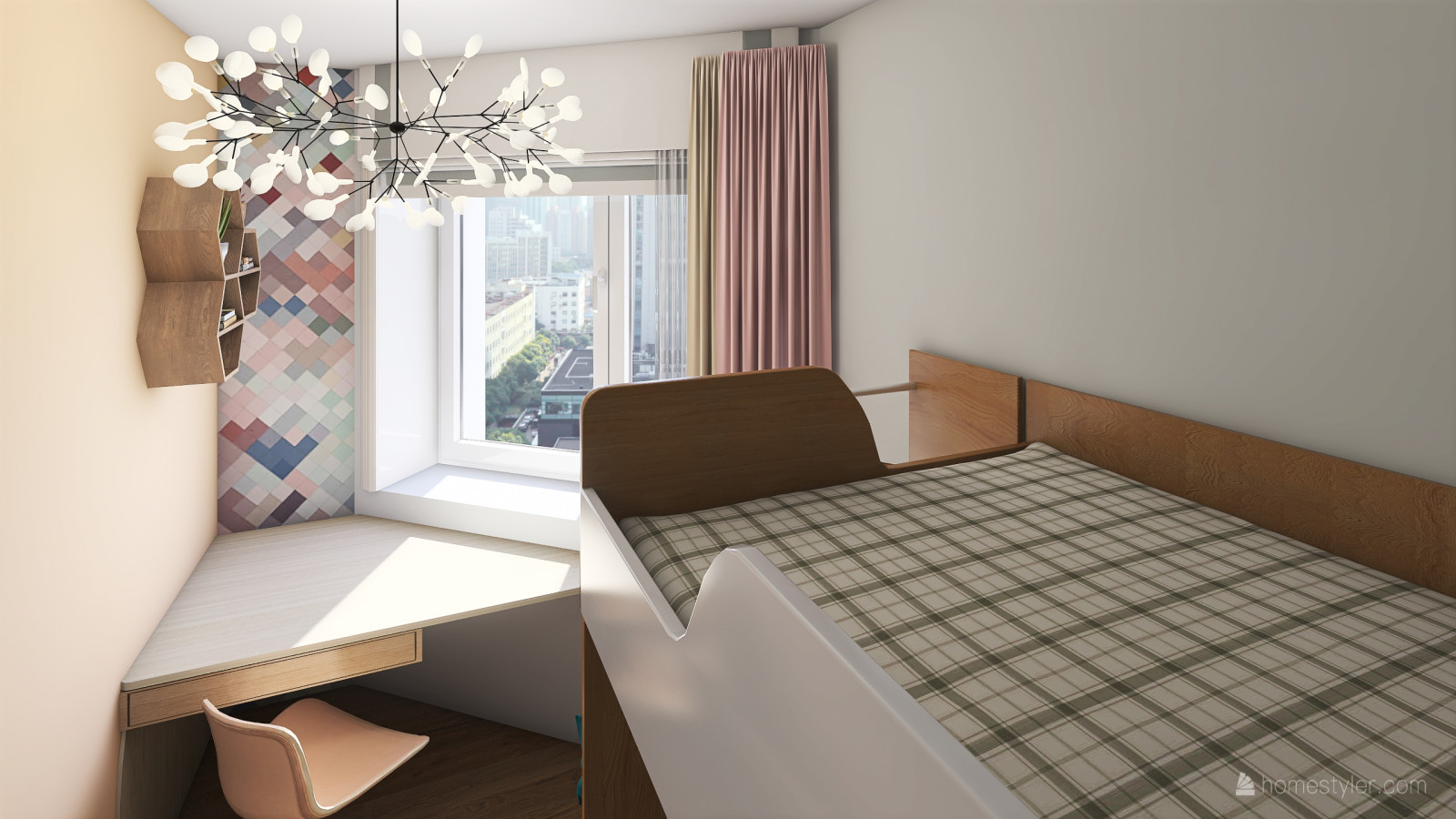 как переделать одну комнату с двумя окнами на две?