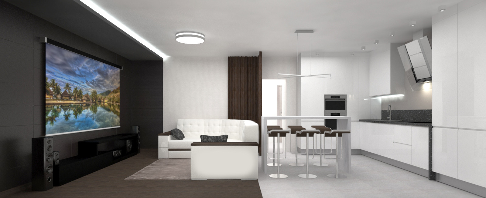 Гостиная-кухня