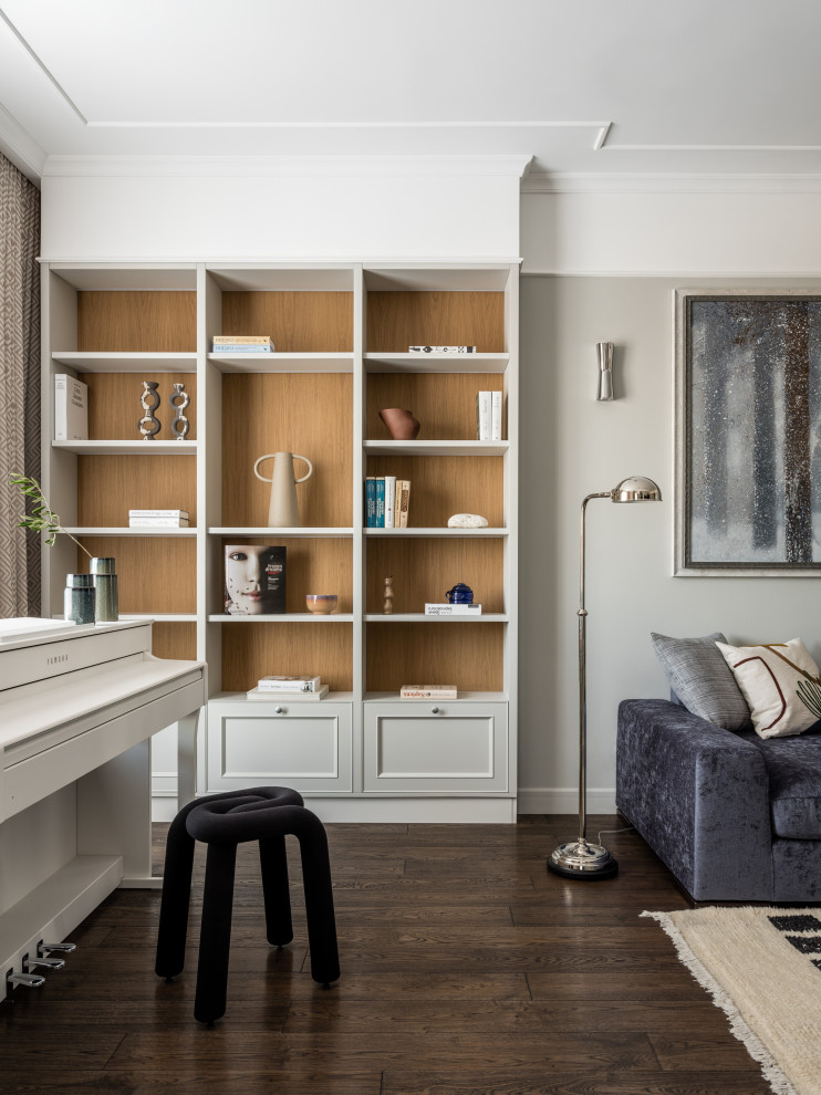 Светлая квартира для ценителей искусства в Москве 120 кв.м.