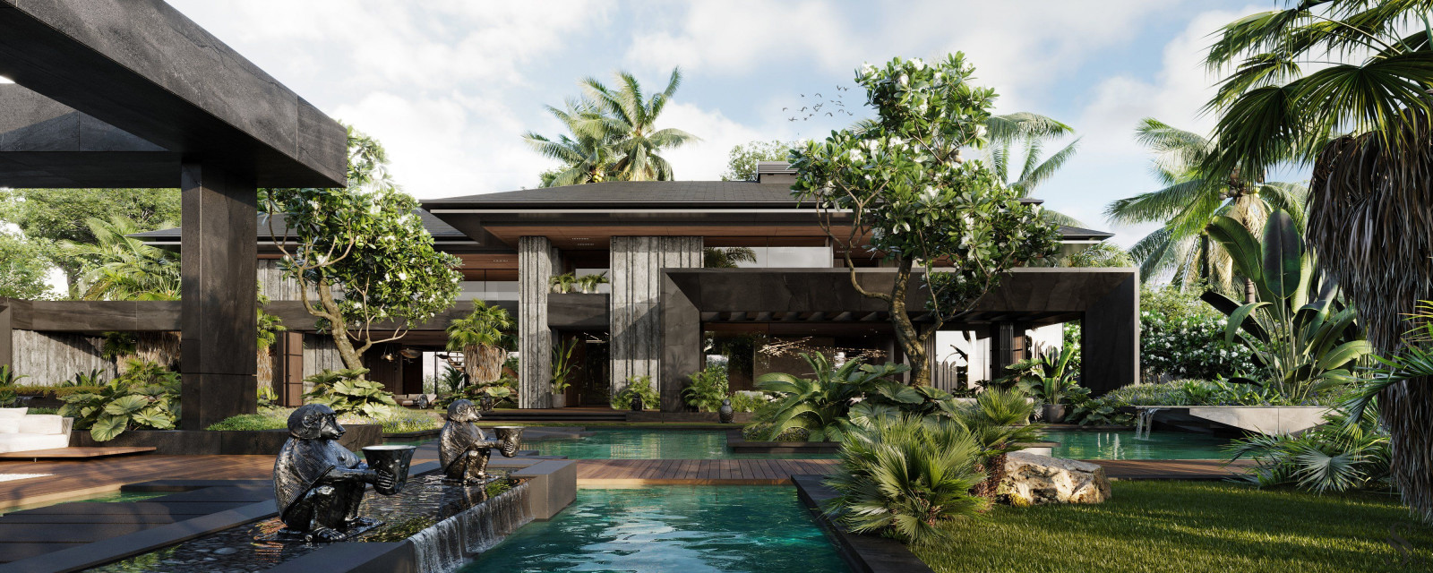 Архитектурный проект виллы в Индонезии