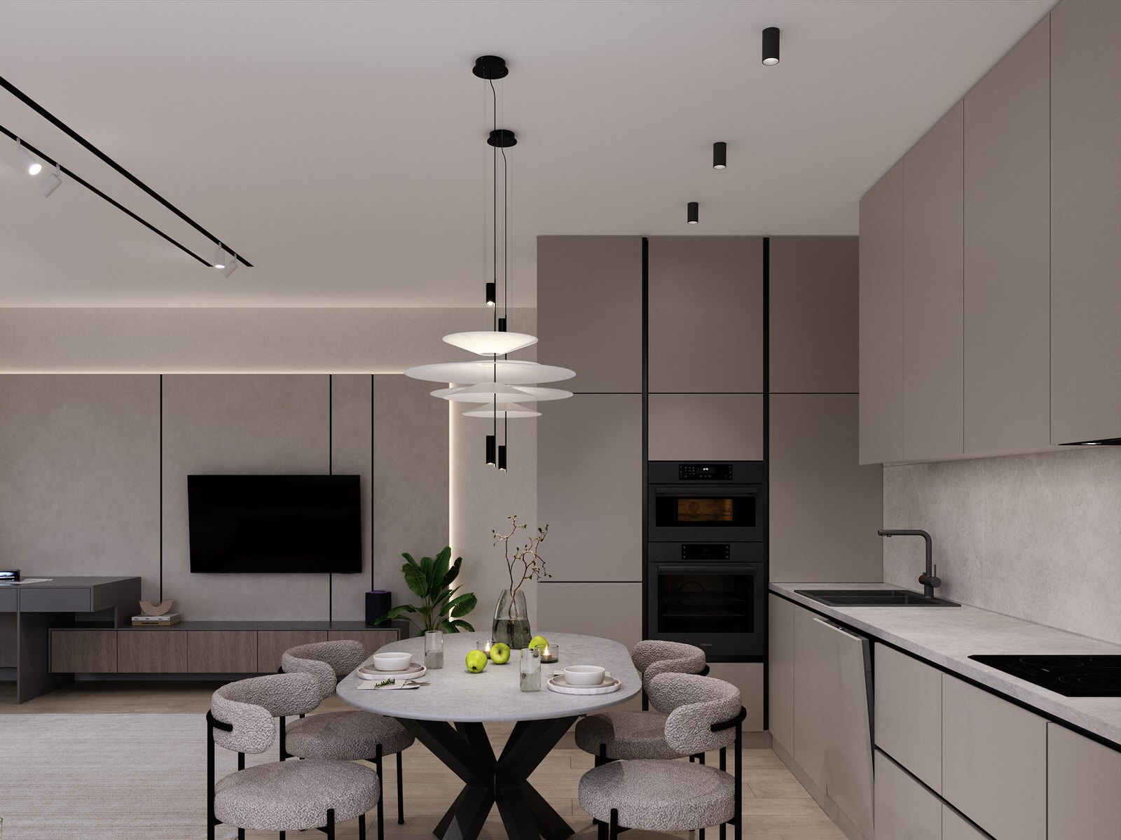 Проект 3-х комнатной квартире в ЖК Лапландия